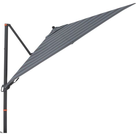 Doppler myZone Pendelschirm Side 240 x 320 cm Sonnenschirm 6 Farben Ampelschirm 448279 840S Blockstreifen Anthrazit (1/2)
