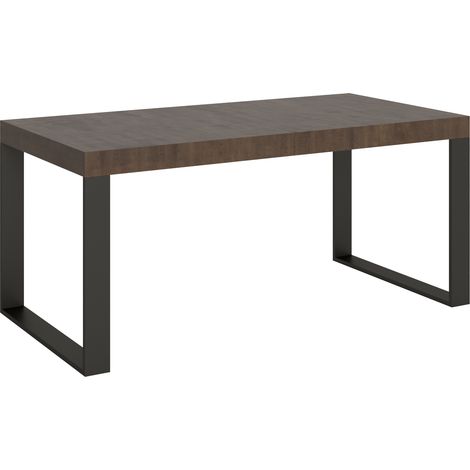 Tavolo allungabile 200/304x90 cm Tecno Premium noce gambe antracite (1/3)