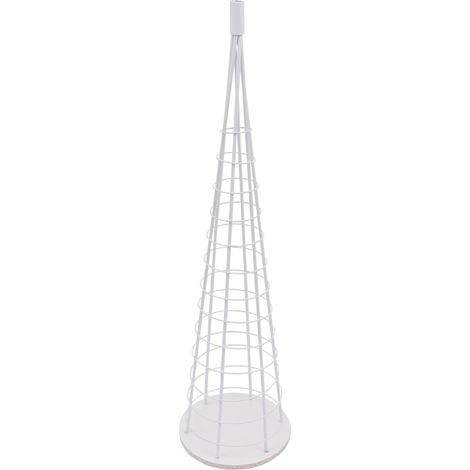 [NUNCA USADO] Árbol decorativo HHG-466, árbol de Navidad, árbol decorativo, árbol de Navidad para decorar, metal, 115 cm, blanco
