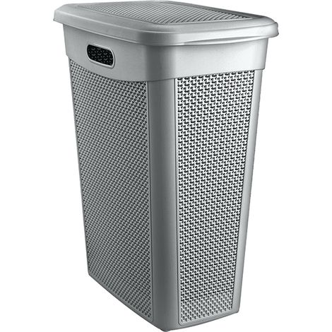 CESTA DE LAVANDERÍA DE PLÁSTICO LAVADO 46X29X55CM 43L ANTRACITA