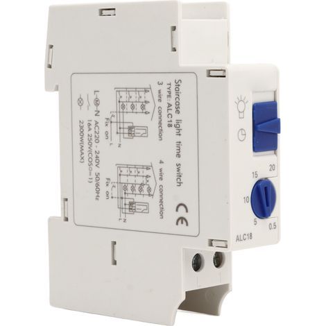 Disjoncteur de minuterie 0,5 à 20 minutes, contrôleur de synchronisation 220 à 240 V AC pour appareils légers (1/5)