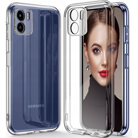 Schlanke Hülle für Xiaomi Redmi A1 / Redmi A2, transparente Rückseite + Glas (1/5)