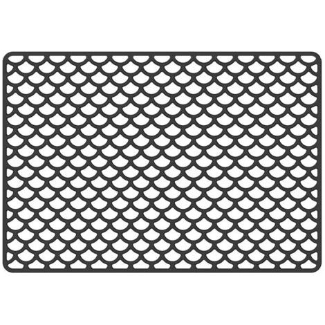 royaluxe-Tapis d'évier - Résistant à la chaleur et antidérapant - Tapis de protection en silicone - Cuisine - 46 x 31,7 x 0,9 cm - Noir (1/4)