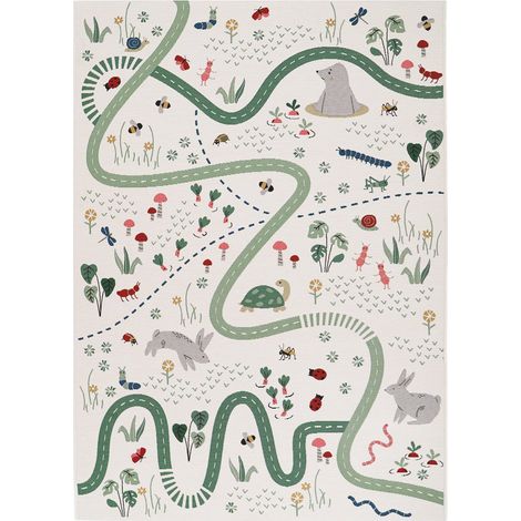 Tapis de jeu pour enfant intérieur et extérieur certifié OEKO-TEX lavable au jet - PANGIVO (1/5)