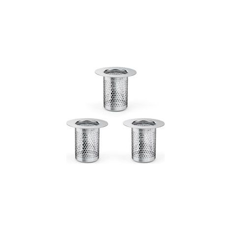 Filtre a Cheveux pour Douche, 3 Pièces Inoxydable Filtre Douche Cheveux, 5,5 × 5cm Filtre Lavabo Cuisine pour Balcon, Cuisines Filtre de Siphon de Sol Salle (1/5)