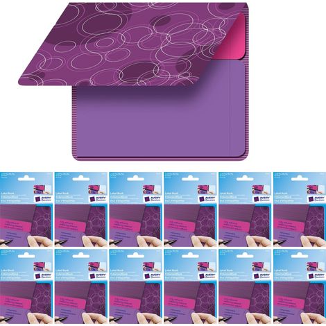 12x Etiketten-Block mit 80x Haftnotizen Lila/Pink (1/2)