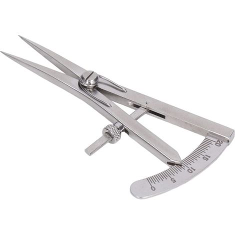Adjustable Leather Marking Gauge Mini Edge Press Tool Spring Dividers for DIY Leather Craft No Work (Screw Lock Type) (1/5)
