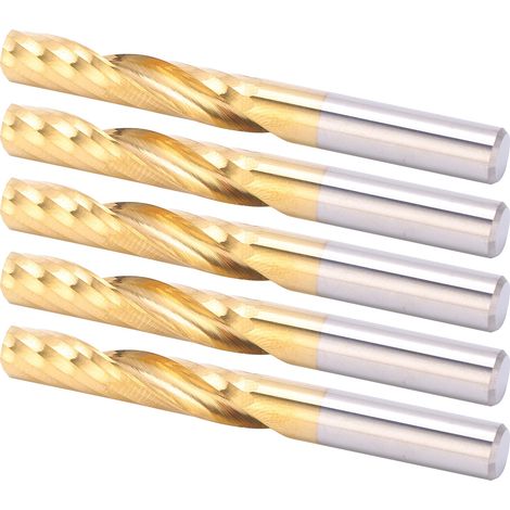 Fraise à queue 6mm en métal CNC 5 pièces pour usinage de précision 28x55mm