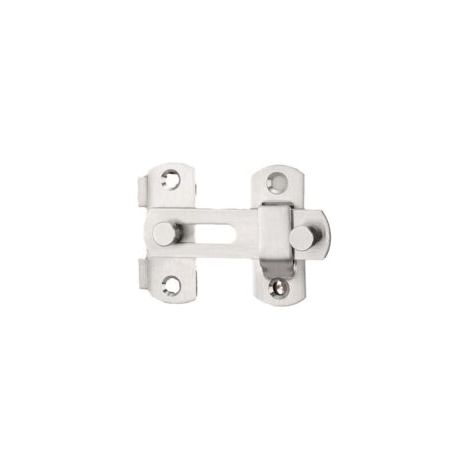 Set di 1 serratura per cerniera di porta scorrevole in acciaio inox, asta di sicurezza per porte, finestre e mobili - Crezuo