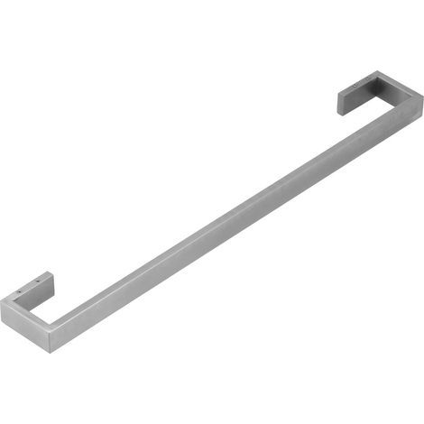 60 cm lange Handtuchstange aus gebürstetem Edelstahl, Wandmontage, einreihig, 60 cm lang, gebürstete Oberfläche (1/5)