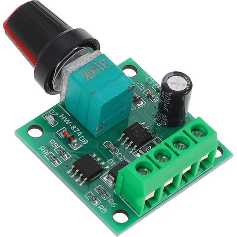 Contrôleur de Vitesse Moteur Pwm Variateur Réglable Régulateur Tension (1/5)