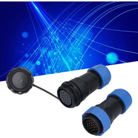 Connecteur étanche SP28 pour l'aviation (IP68), mâle/femelle, 250 V, 5 A, 19 broches. (1/5)