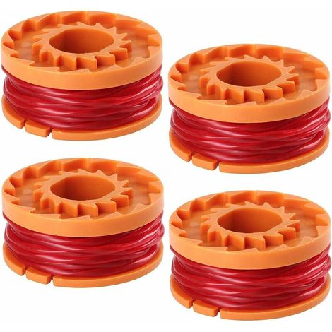 RHG Worx WA0010 Lot de 10 - Pied coupe-fil pour débroussailleuse/coupe-bordure - Lot de 4 (1/5)