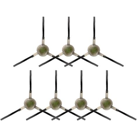 (7 pièces) M210 Brosses latérales pour Lefant M210B/S, M213, M213S, M210 Pro, M210P, OKP Life K2, K3, K3A, K4, K5, M3, Kit d'accessoires, Kit de brosses latérales de remplacement (1/4)