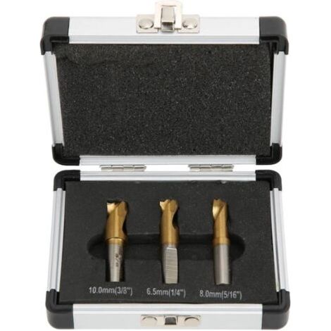3Pcs Foret à Dépointer, 6.5mm/8mm/10mm Foret Coupeur de Soudage par Points Ensemble Fraises à Dépointer pour Enlever les Joints de Soudure en Tôle (1/3)