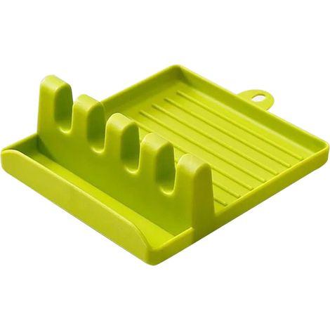 Support de couvercle pour casseroles et poêles, égouttoir à spatules de cuisine, repose-couvercle et support de rangement pour ustensiles