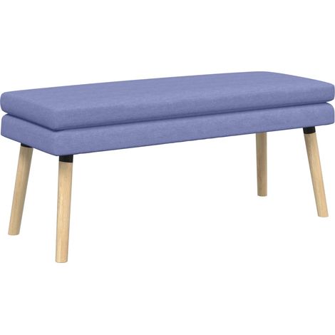 Banc à double couche Bleu denim 110 x 40 x 47 cm Tissu vidaXL
