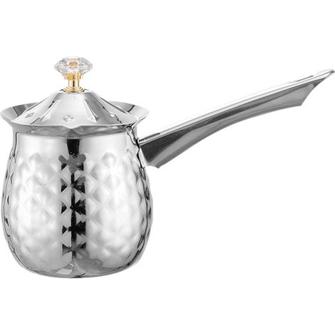1 Cafetière, Acier inoxydable, Bec verseur Eagle, Anti-dérapant, 600 ml, Pour café turc, chocolat (1/5)