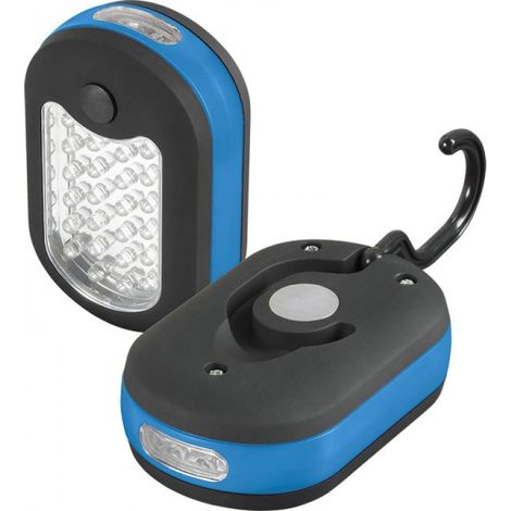 Lampada torcia magnetica portatile 27 led calamita gancio da lavoro Fervi 0291 (1/3)