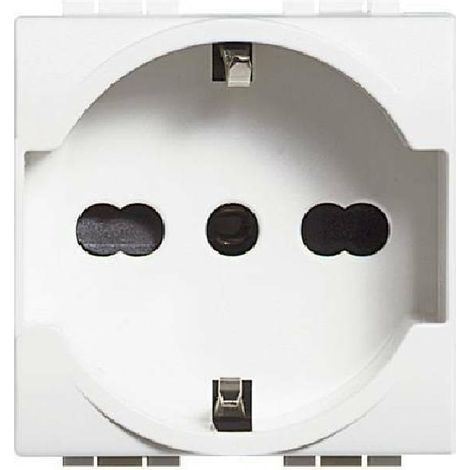 BTICINO Presa 2P+T 16A 250Vac Standard Tedesco Livinglight Bianco (1/4)