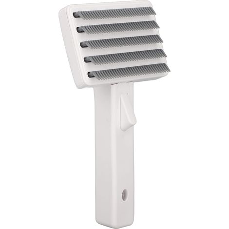 Brosse de démêlage pour chien, chat et autres animaux de compagnie, durable en ABS, portable, avec poignée confortable et massage corporel. (1/5)