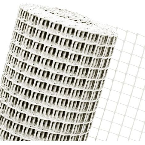 Malla Protección Plástico Blanco Rollo 1m x 25m - 1m x 25m x 20mm
