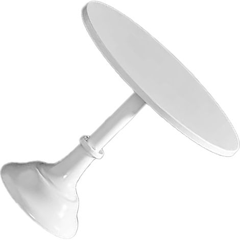 Présentoir à gâteaux rond en métal blanc, style européen, antidérapant, idéal pour mariages, fêtes et anniversaires. Grand format. (1/5)