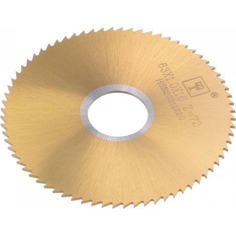 Lame de Scie Circulaire 63mm (2-1/2") Diamètre 1mm Épais 72 Dent, M35 Cobalt Haute Vitesse Acier Titane Recouvert Fraise avec 16mm Arbre pour Inox Acier Cuivre (1/5)