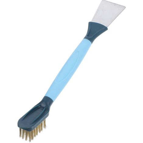 Brosse de nettoyage pour recoins avec manche en plastique - Grattoir efficace pour les rainures de cuisinière et de carrelage (1/5)