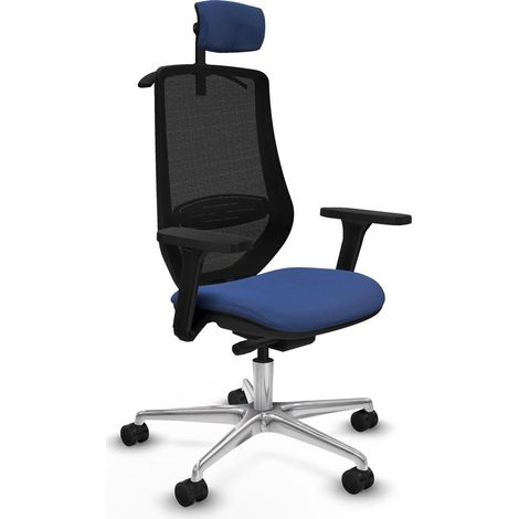 Sedia Ufficio con Poggiatesta Mardos traslack bali Piqueras y Crespo D086N2H Blu Marino (1/5)