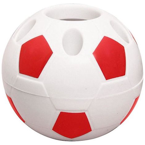 Porte-stylo en forme de ballon de football, porte-brosse à dents en forme de ballon de football, support de bureau, décoration de table, cadeaux pour étudiants (1/5)