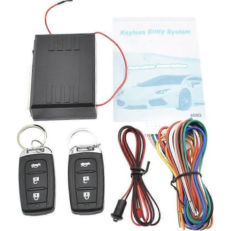 Système d'alarme antivol General Motors avec système d'entrée sans clé centralisé et deux télécommandes (1/5)