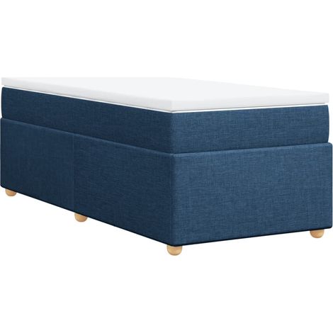 Maison Exclusive - Giroletto a Molle con Materasso Blu 80x200 cm inTessuto (1/5)