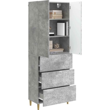 Set di armadi 2 pz Grigio Cemento 66 x 34,5 x 90 cm DAS772044 (1/5)