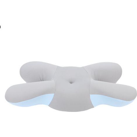 Coussin Cervical Nylon Fibre Polyuréthane Mousse Retour Lent – Lit Dos Ventre Côté Dormeur, Gris (1/5)