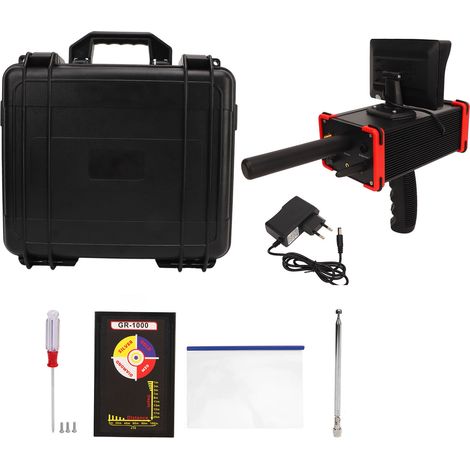 Détecteur de métaux avec écran LCD HD, scanner souterrain pour une utilisation extérieure, détecteur d'or, d'argent et de cuivre, 100–240 V CA, prise européenne (1/5)