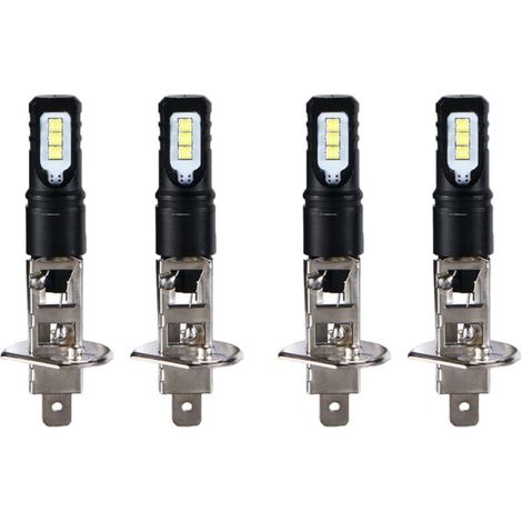 4er-Set H1 6000K Super Weiß 6000LM LED-Scheinwerferlampen mit Tagfahrlicht (1/5)