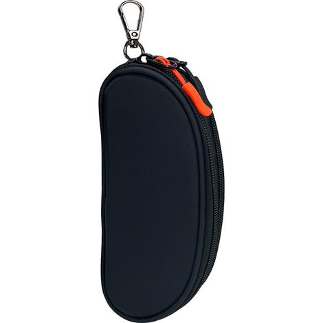 Estuche doble para gafas, estuche blando para gafas de sol, estuche de viaje doble portátil con clip y cremallera, para hombres y mujeres.
