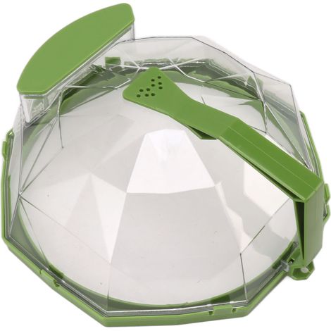 Pare-chaleur en polycarbonate pour micro-ondes, anti-éclaboussures, avec poignée extensible pour la cuisine, vert gazon (1/5)