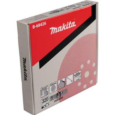 Papier de sable Makita B-68426 K320 225 mm 25 unités