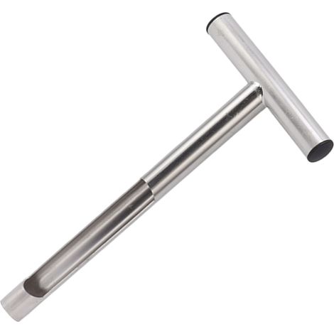 Sonde de prélèvement de sol, acier inoxydable 304, outil portable en forme de T pour jardin et pelouse, 30 cm (12 pouces). (1/5)
