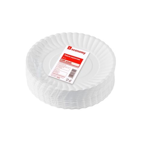 Assiettes en carton TGE, 15 cm de diamètre, lot de 100.