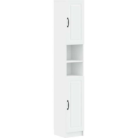 vidaXL Armadio da Bagno con Ripiano Aperto UTRECHT Bianco (1/5)