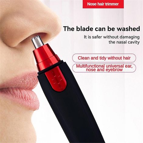 Tondeuse électrique 3 pièces pour le nez, les oreilles, le visage, les sourcils et la barbe (unisexe) (1/4)