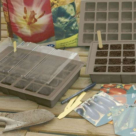 Kit planting 35x23.5 cm marron nortene (1/4)