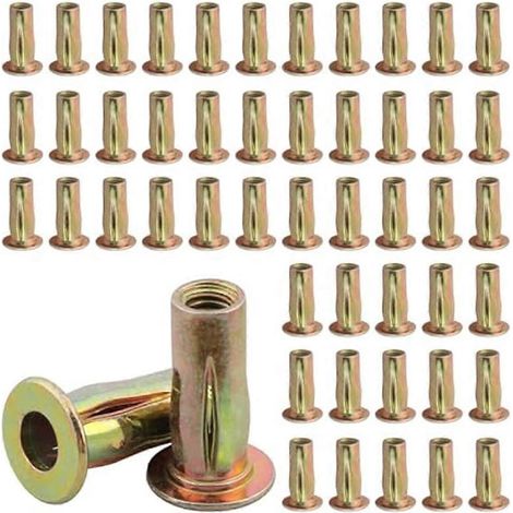Kit de 50 écrous à sertir multi-positions, écrous à sertir 5/16-18 à tige pré-renforcée (1/5)