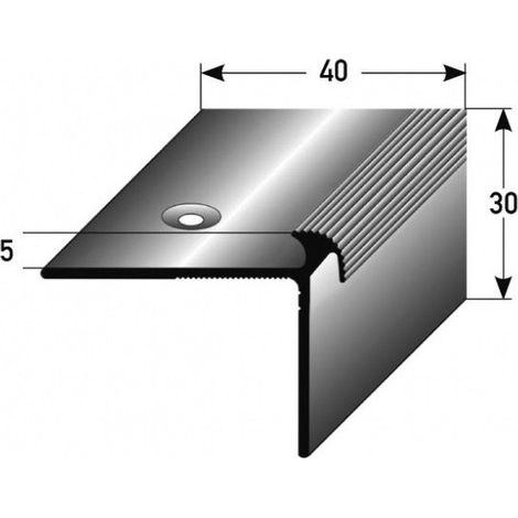 PROVISTON  Treppenkanten- & Winkelprofil  Aluminium  40 x 30 x 1000 mm  Bronze Hell  Winkel