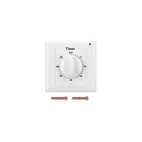 Hochleistungs-Wasserpumpen-Timer 220 V AC, mechanischer Zeitschalter mit elektronischem Countdown – 30 Minuten – Crezuo