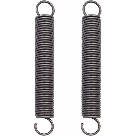 LaBlanc - 2 Stück Stahl-Zugfeder, Druckfeder, verlängerte Doppelhakenfedern - 2 x 18 x 150 mm