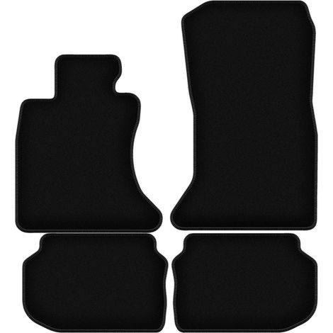 Alfombrillas de terciopelo negro BASIC para BMW 5 F10 xDrive sedán (2010-2013) (1/5)